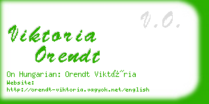 viktoria orendt business card